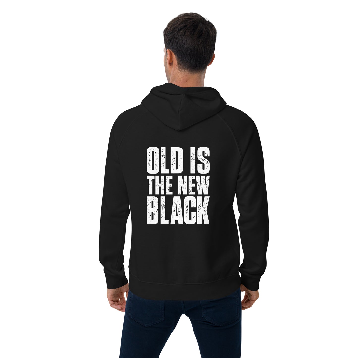 Unisex eco raglan hoodie - Old Is The New Black