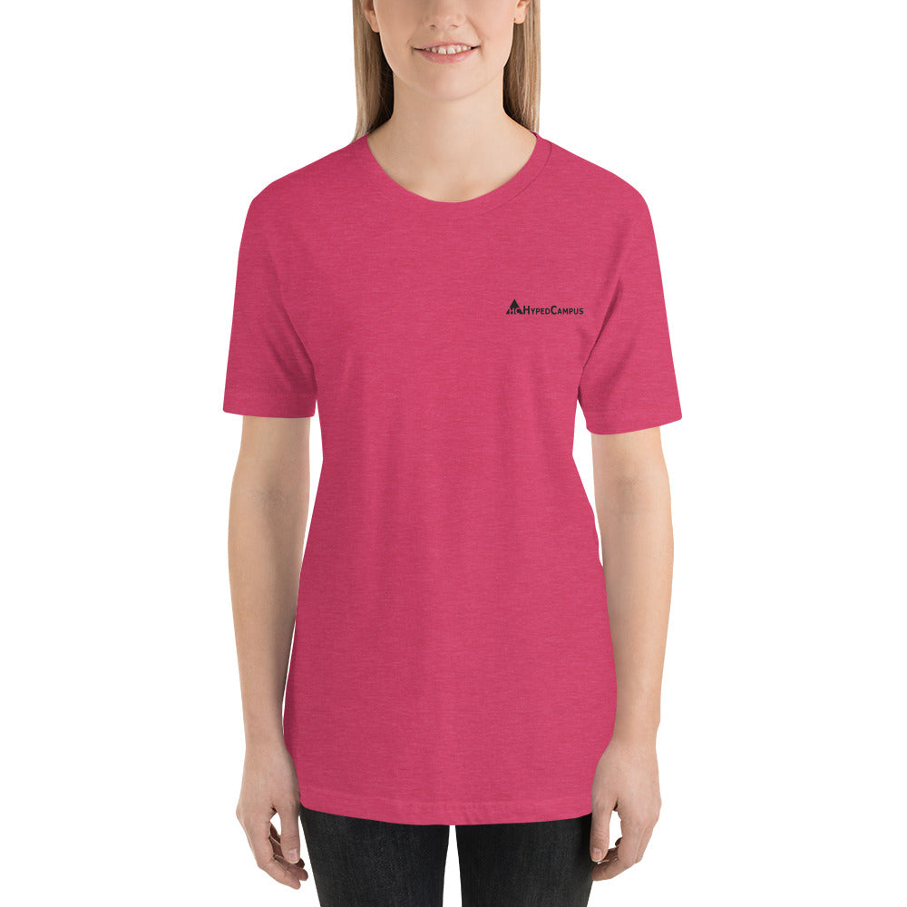 HypedCampus Embroidered Short-Sleeve Unisex T-Shirt