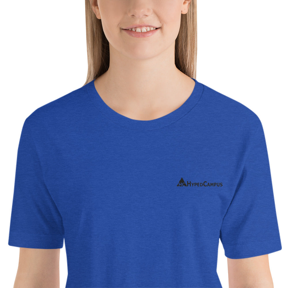 HypedCampus Embroidered Short-Sleeve Unisex T-Shirt