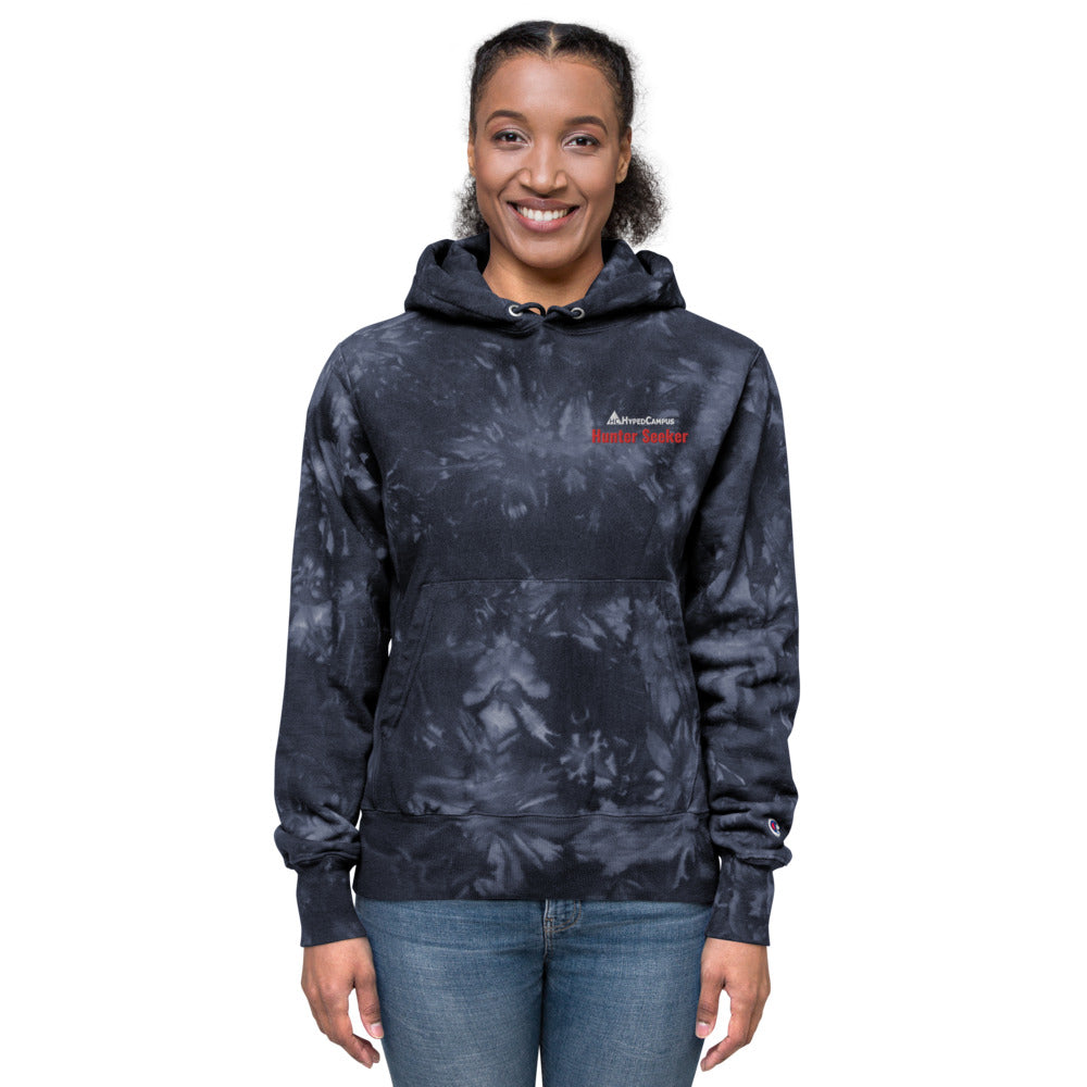 Hunter-Seeker Unisex Champion tie-dye hoodie