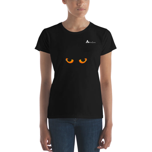 Camiseta de mujer de manga corta Cat Eyes