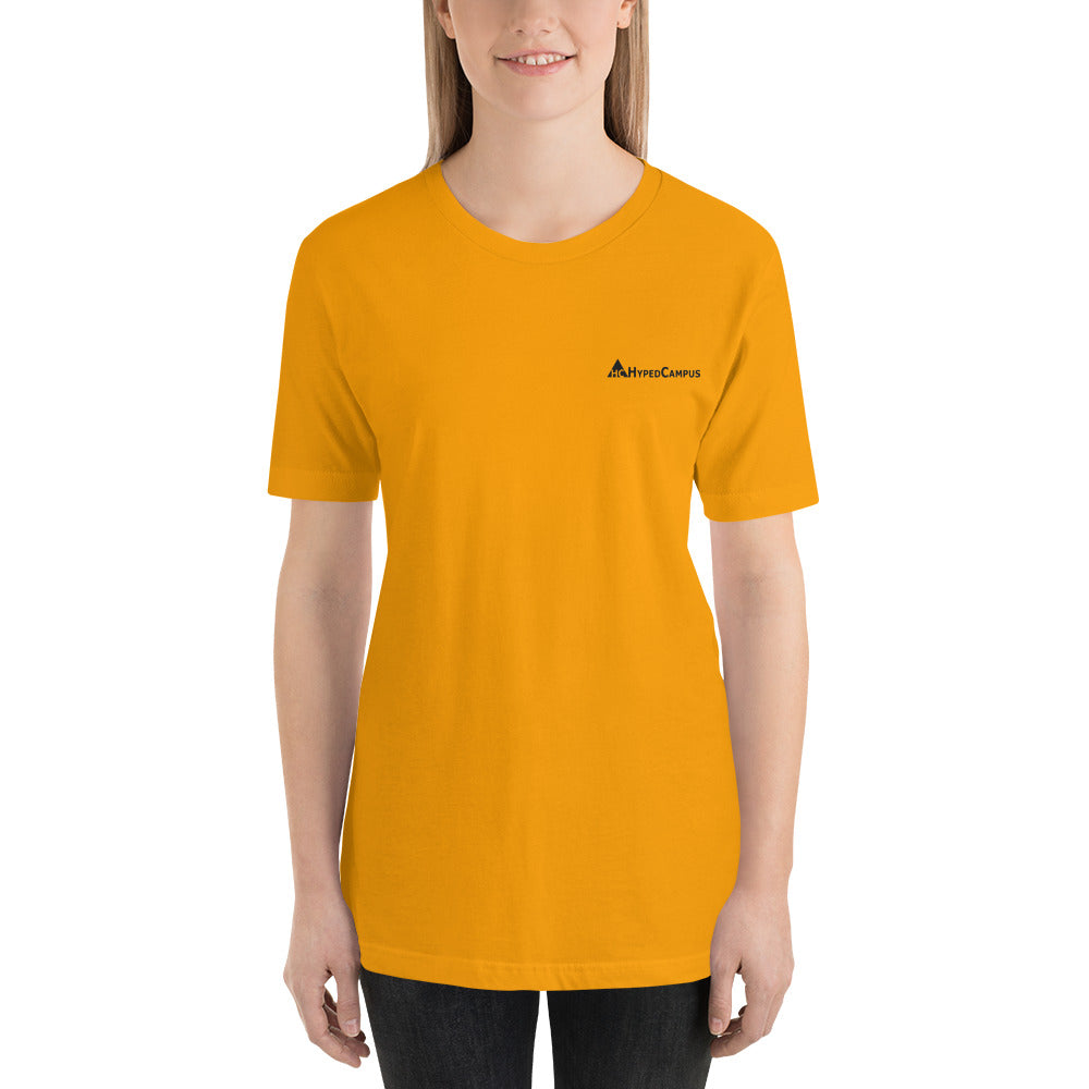 HypedCampus Embroidered Short-Sleeve Unisex T-Shirt