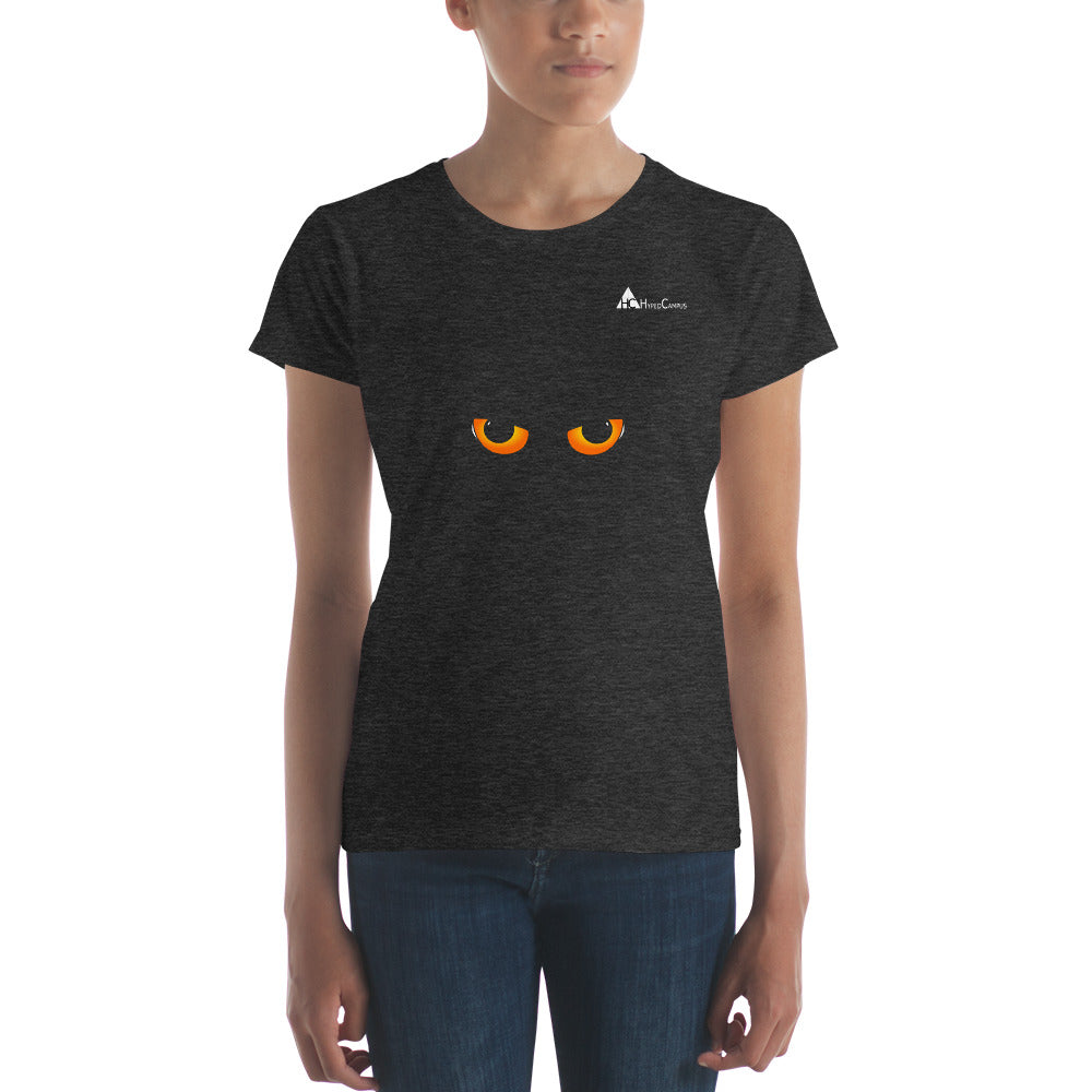 Camiseta de mujer de manga corta Cat Eyes