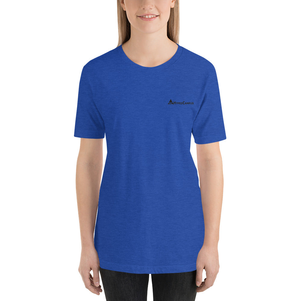 HypedCampus Embroidered Short-Sleeve Unisex T-Shirt