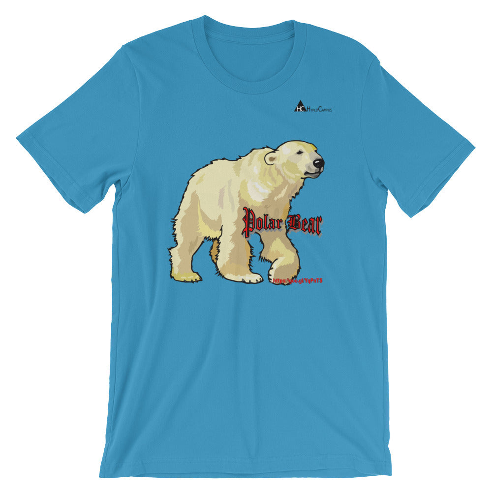 Camiseta unisex de manga corta de oso polar