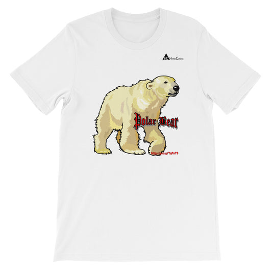 T-shirt unisexe à manches courtes ours polaire