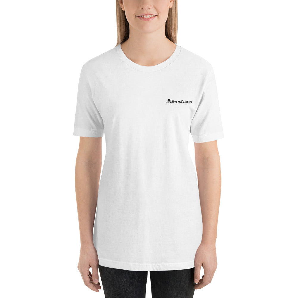 HypedCampus Embroidered Short-Sleeve Unisex T-Shirt