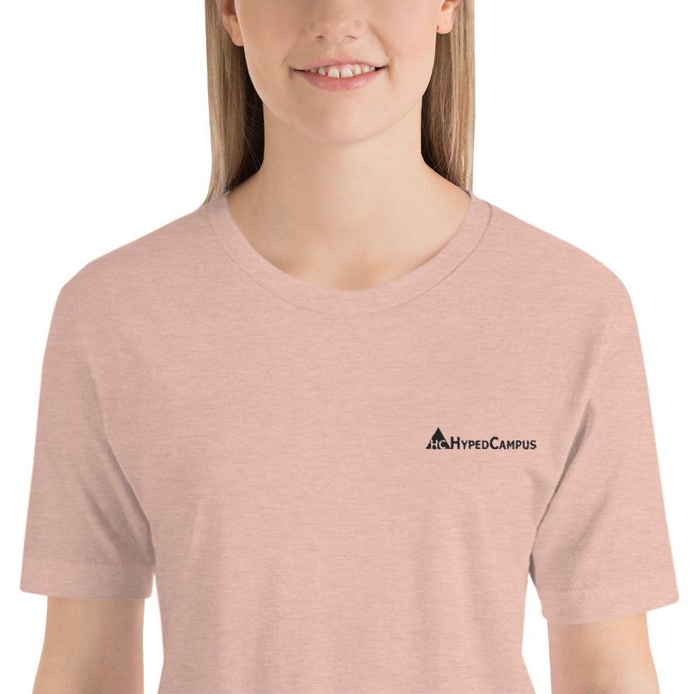 HypedCampus Embroidered Short-Sleeve Unisex T-Shirt