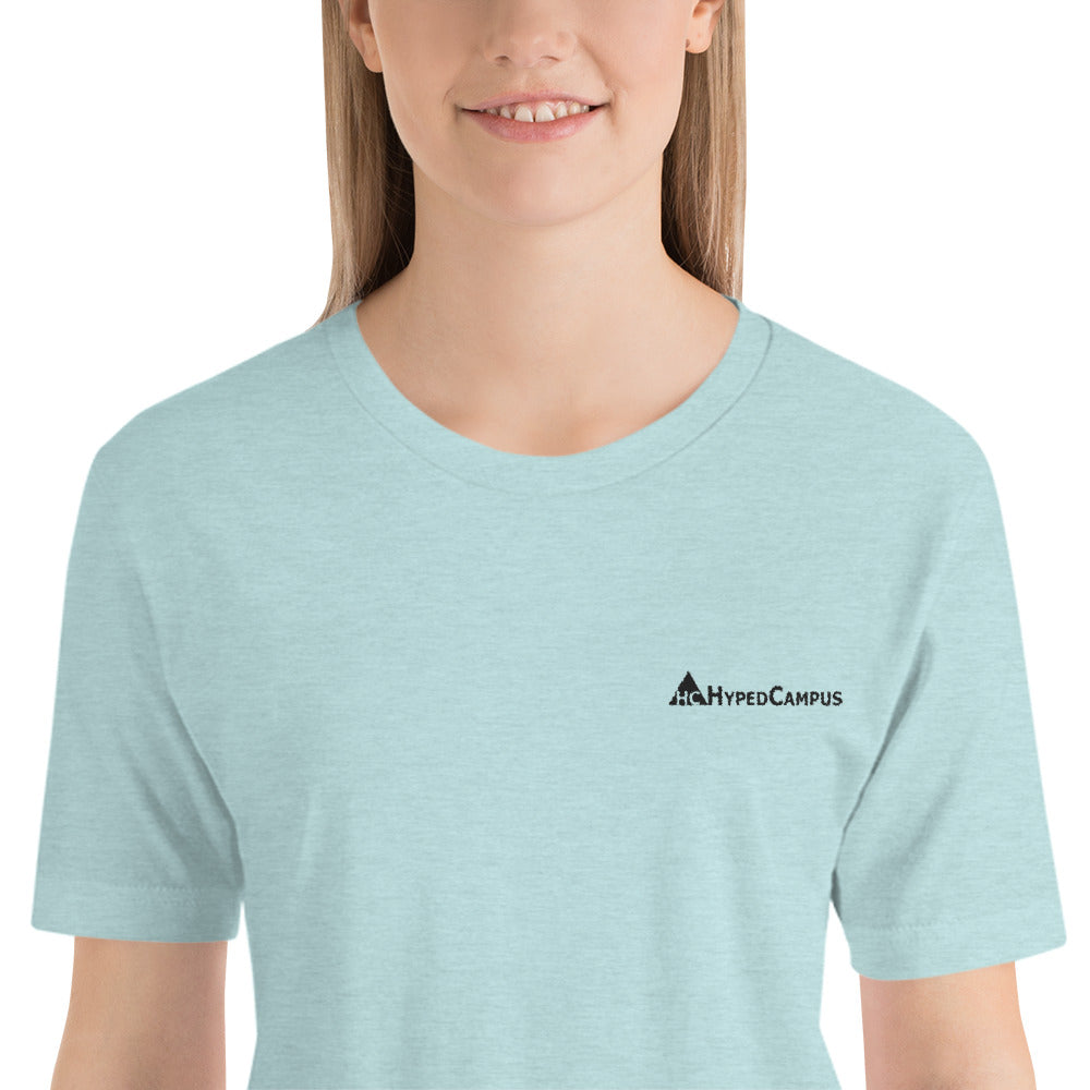 HypedCampus Embroidered Short-Sleeve Unisex T-Shirt