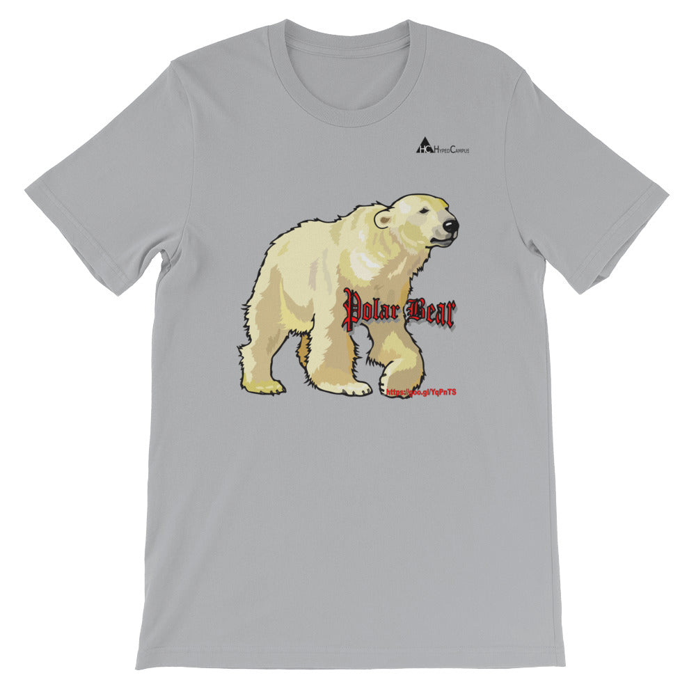 Camiseta unisex de manga corta de oso polar